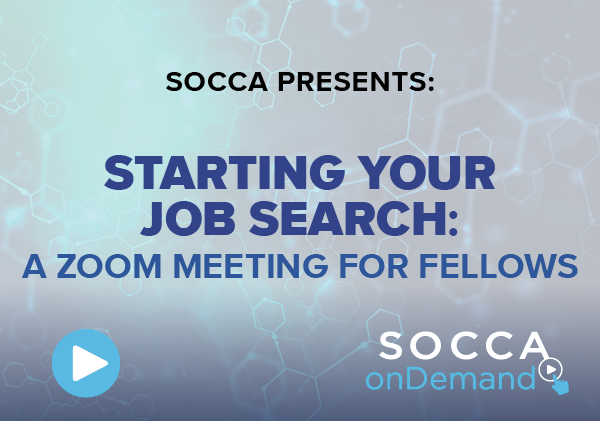 SOCCA Starting Your Job Search Zoom Meeting