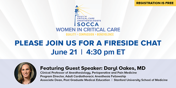 SOCCA June 21 2022 Women in Critical Care Event